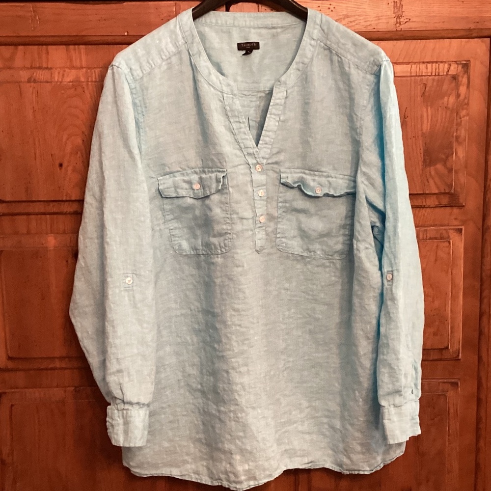 Talbots. 3X. Linen popover.